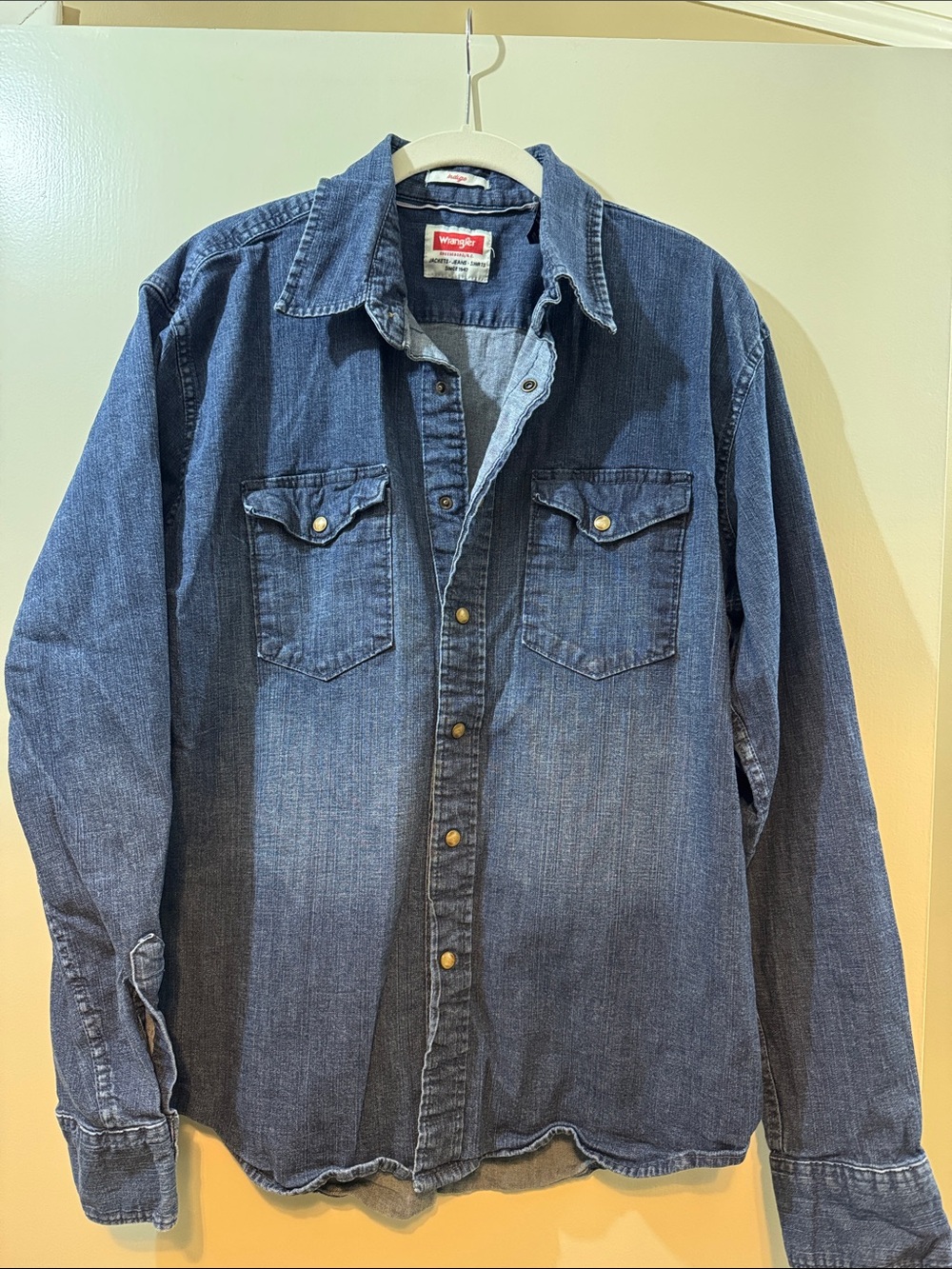 Wrangler Blue Denim Western Shirt / Jacket men’s large